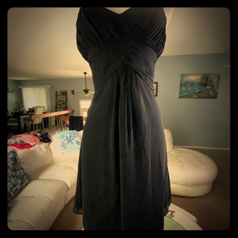 White House Black Market Black Strapless Dress S2